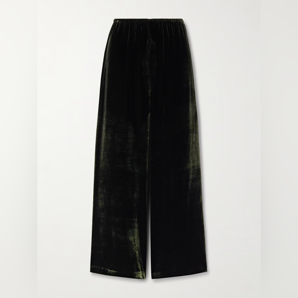 La Ligne Sabine Velvet Wide-Leg Pants - Picture 4 of 9